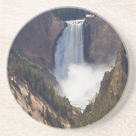 Dessous De Verre En Grès Le Pouvoir De Yellowstone (Devant)