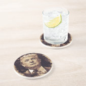 Dessous De Verre En Grès Le Président Donald Trump (Côté)