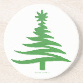 Dessous De Verre En Grès Le Prince Vert moderne (Devant)