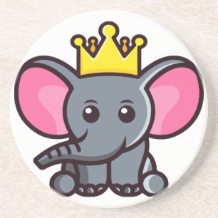 Dessous De Verre En Grès Le roi éléphant