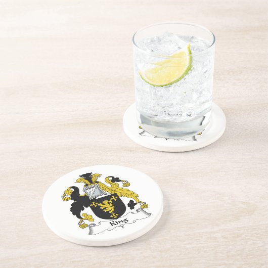 Dessous De Verre En Grès Le Roi Family Crest (Côté)