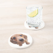 Dessous De Verre En Grès Le rouge de teckels d'Eridox tachettent des (Côté)