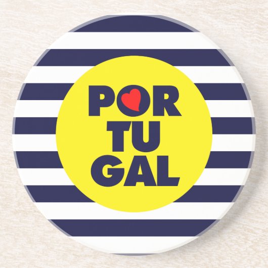 Dessous De Verre En Grès Le soleil portugais (Devant)