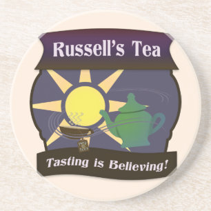 Dessous De Verre En Grès Le thé de Russell