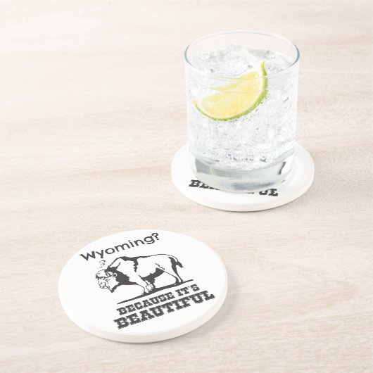 Dessous De Verre En Grès Le Wyoming ? Parce que c'est beau (Côté)