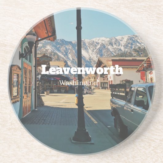 Dessous De Verre En Grès Leavenworth - Washington (Devant)