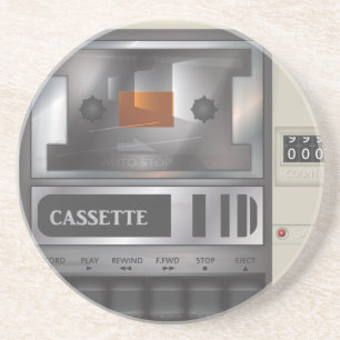 Dessous De Verre En Grès lecteur de cassette