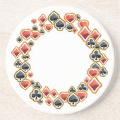 Dessous De Verre En Grès Lecture de cartes (Devant)