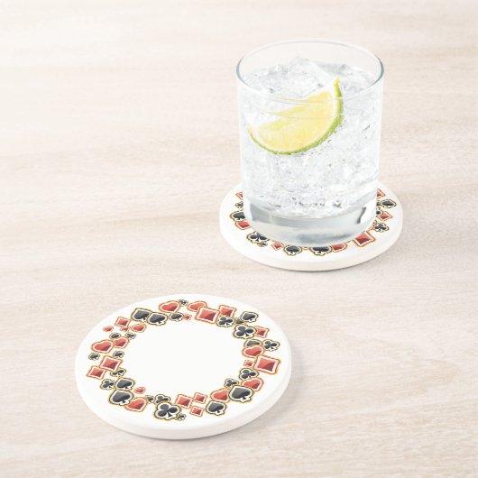 Dessous De Verre En Grès Lecture de cartes (Côté)