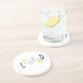 Dessous De Verre En Grès légende art des mots (Côté)