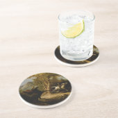 Dessous De Verre En Grès Légende du cavalier sans tête fantôme d'Halloween (Côté)