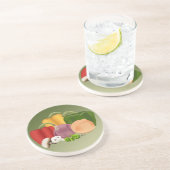 Dessous De Verre En Grès Légume (Côté)