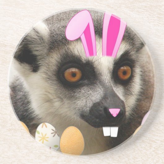 Dessous De Verre En Grès Lemur Easter (Devant)