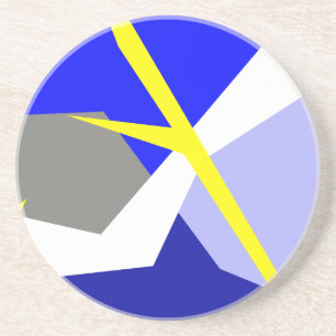 Dessous De Verre En Grès L'énergie artistique Abstraite