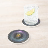 Dessous De Verre En Grès Lentille de caméra amusante ronde (Côté)