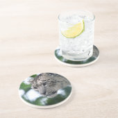 Dessous De Verre En Grès Leopard 003 (Côté)
