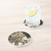 Dessous De Verre En Grès Leopard 004 (Côté)