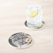 Dessous De Verre En Grès Léopard de neige (Côté)