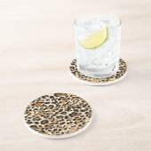 Dessous De Verre En Grès Leopard peint (Côté)