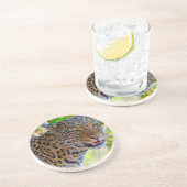 Dessous De Verre En Grès Leopard tacheté (Côté)