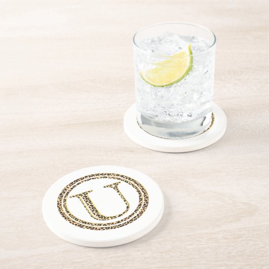 Dessous De Verre En Grès Leopard U (Côté)