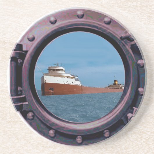 DESSOUS DE VERRE EN GRÈS L'ÉPAVE DE L'EDMUND FITZGERALD (Devant)