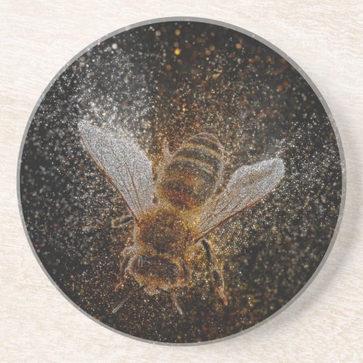 Dessous De Verre En Grès Les abeilles tombées sont magiques (Devant)