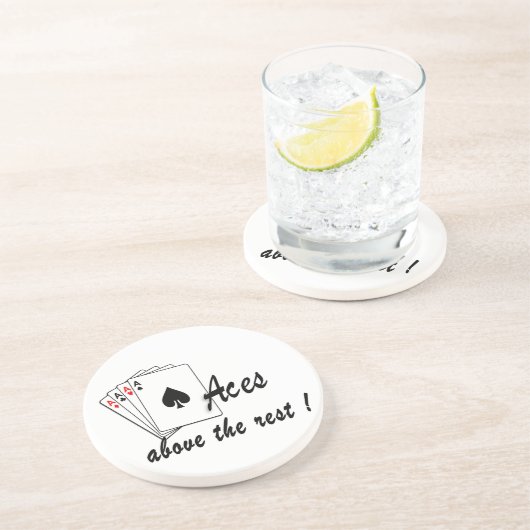 Dessous De Verre En Grès Les accès au-dessus du reste du verre (Côté)