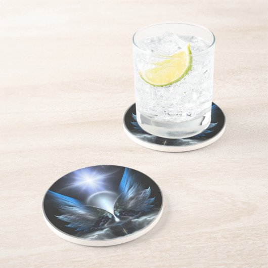 Dessous De Verre En Grès Les Ailes D'Anthropolis (Côté)