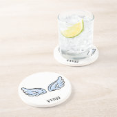Dessous De Verre En Grès Les ailes du petit ange mignon (Côté)