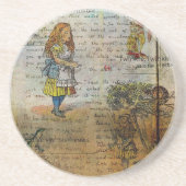 Dessous De Verre En Grès Les aventures d'Alice (Devant)