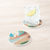 Dessous De Verre En Grès Les Bahamas (Côté)