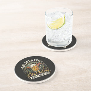 Dessous De Verre En Grès Les brasseries appellent et je dois y aller