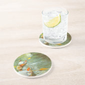 Dessous De Verre En Grès Les Canoës, Perissoires par Gustave Caillebotte (Côté)