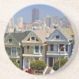 Dessous De Verre En Grès Les célèbres Painted Ladies de San Francisco