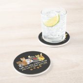 Dessous De Verre En Grès Les chats sont comme des pommes chips (Côté)