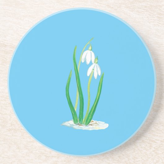 Dessous De Verre En Grès Les chutes de neige en neige (Devant)