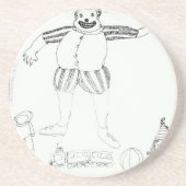 Dessous De Verre En Grès Les clowns sont autour (Devant)