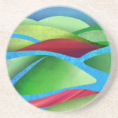 Dessous De Verre En Grès Les Collines Sur La Glace (Devant)