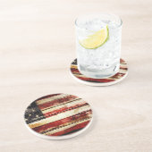 Dessous De Verre En Grès LES Etats-Unis (Côté)