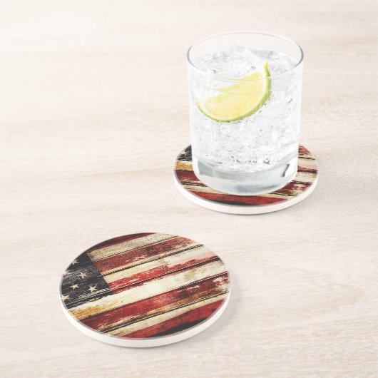 Dessous De Verre En Grès LES Etats-Unis (Côté)