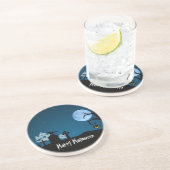 Dessous De Verre En Grès Les fantômes d'Halloween au cimetière (Côté)