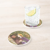 Dessous De Verre En Grès Les Longs Fiançailles par Arthur Hughes, Art Vinta (Côté)