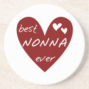 Dessous De Verre En Grès Les meilleurs cadeaux de T-shirts de Nonna de coeu