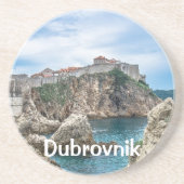 Dessous De Verre En Grès Les murs de Dubrovnik vue mer (Devant)