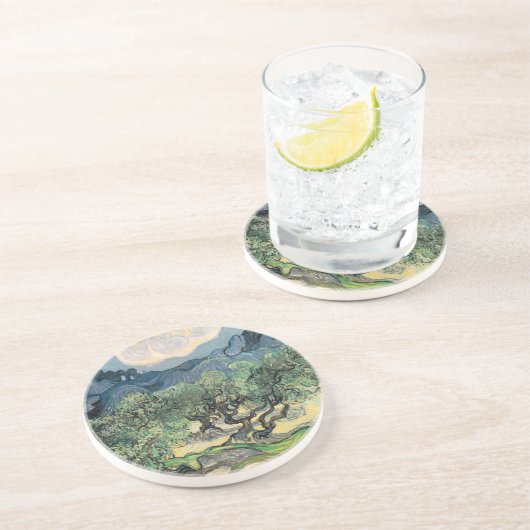 Dessous De Verre En Grès Les oliviers, Vincent van Gogh (Côté)