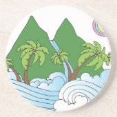 Dessous De Verre En Grès Les parcs (Devant)