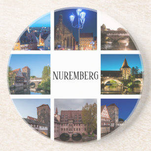 Dessous De Verre En Grès Les paysages de Nuremberg