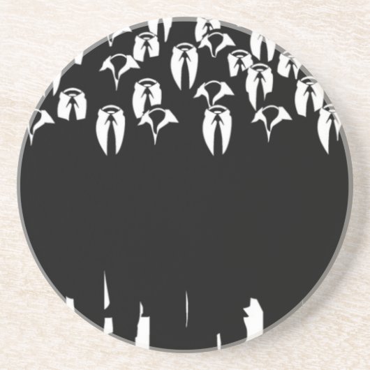 Dessous De Verre En Grès les personnes d'anonyme (Devant)