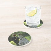 Dessous De Verre En Grès Les Promeneurs, alias Les Flâneurs par Claude Mone (Côté)